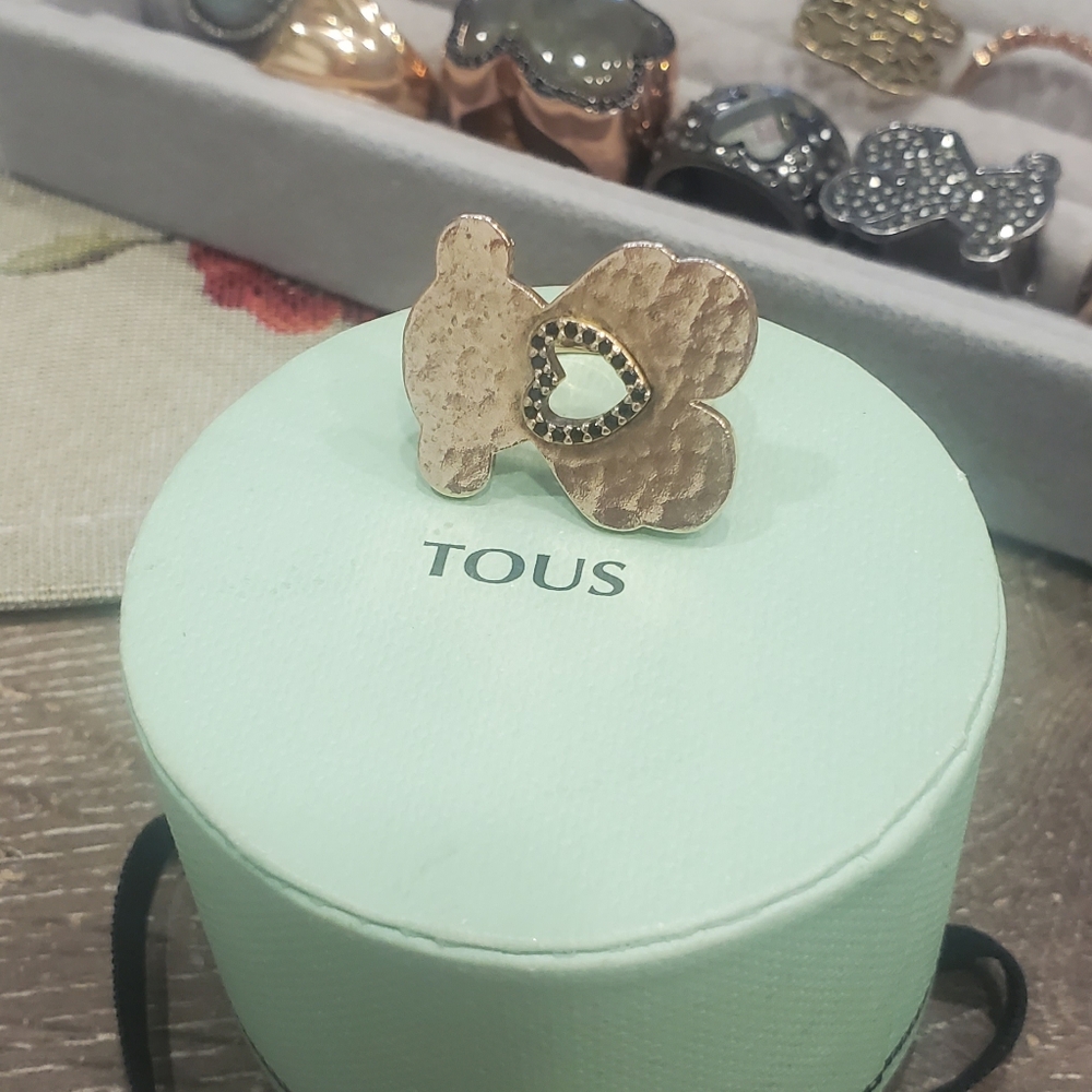 Tous Rose Gold Heart Ring